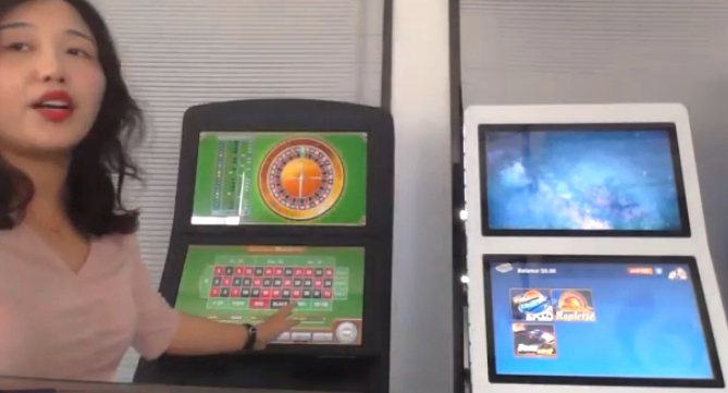 穗彩科技在線展示相關博彩機台與彩票銷售機