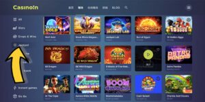 Casinoin比特幣賭場頭獎遊戲